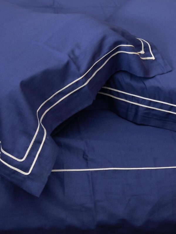 LUXE COTTON ELEGANT BEDDING WITH DOUBLE LINE STITCH DETAILING